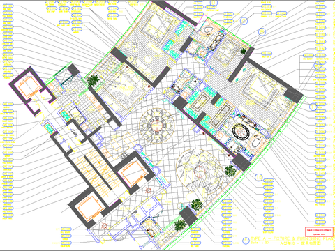  公寓装修CAD施工图 