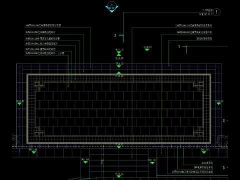  新中式下沉休憩空间节点大样 