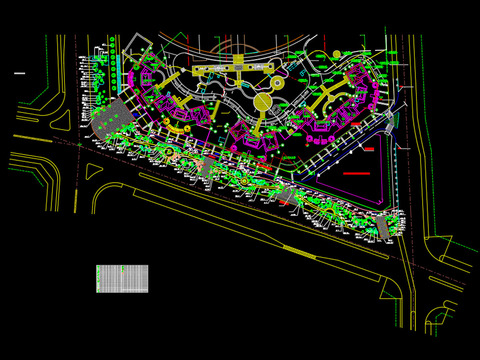  建筑绿化平面图 