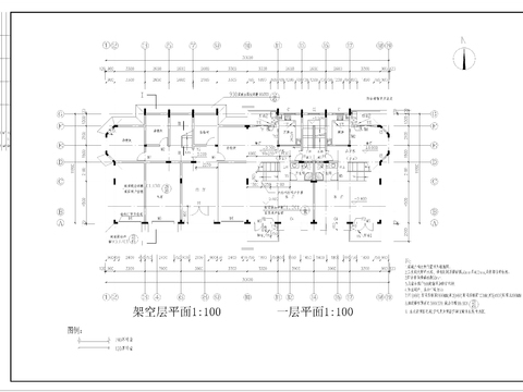  小型公寓CAD施工圖 
