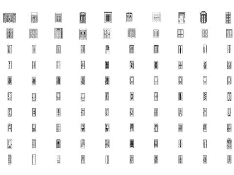  門窗cad圖集 