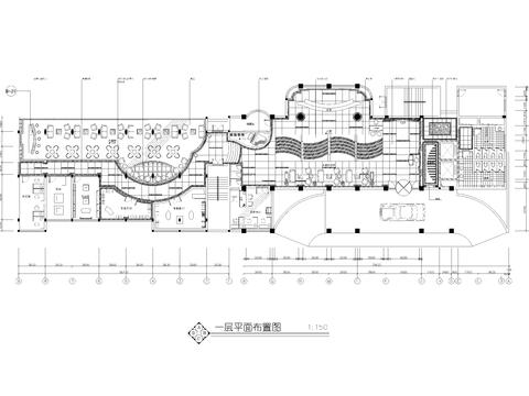  某酒店大堂装修cad施工图 
