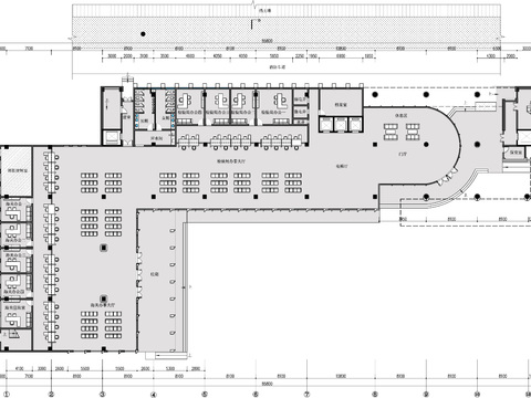  办证便民行政服务大厅CAD平面图 