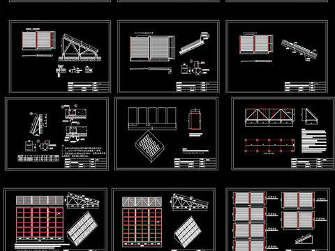  太阳能热水系统设计cad图库 