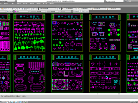  室内装饰CAD图库 