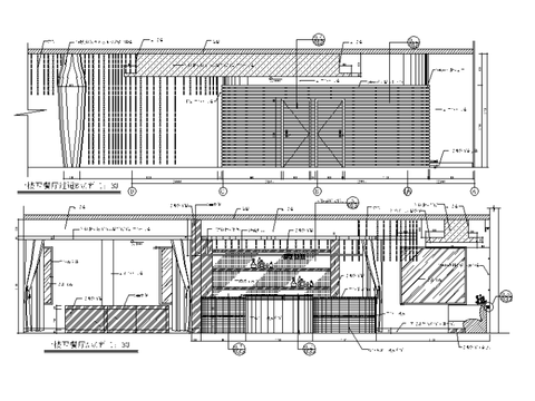  100套不同风格的餐饮空间餐厅设计CAD施工图 
