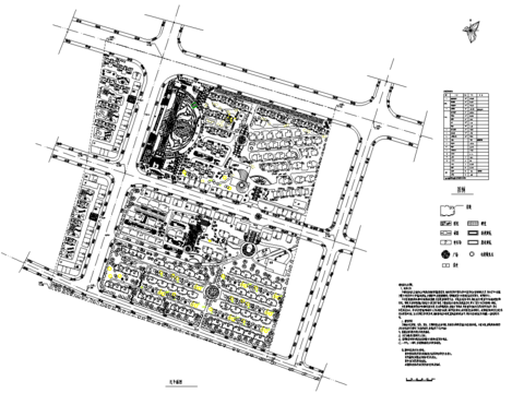  小區(qū)建筑規(guī)劃cad平面圖 