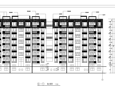  深圳金沙花園A棟CAD施工圖 
