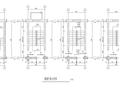  商住楼cad施工图 