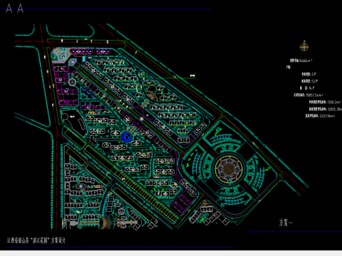  江西省铅山县滨江花城总规图 