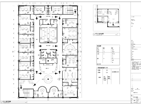  KTV室内cad平面图 