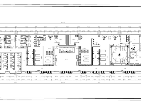  洗浴中心cad平面图 