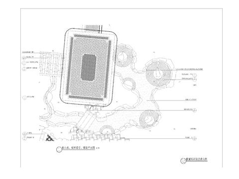  景观板桥 枯山水详图 施工图 