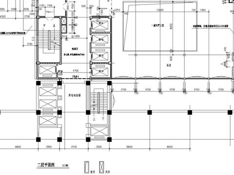  医院住院部cad施工图 