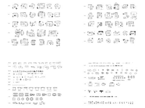  精品創(chuàng)意家具CAD圖庫 