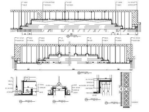  大礼堂cad节点大样图 