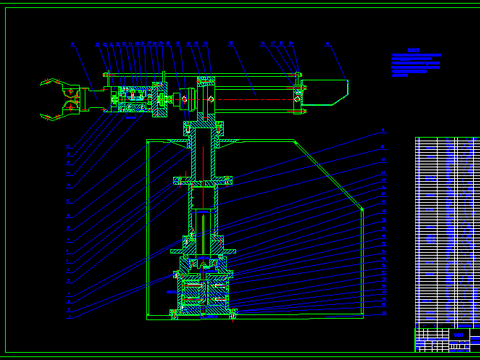 冲压搬运机械手的设计节点大样 