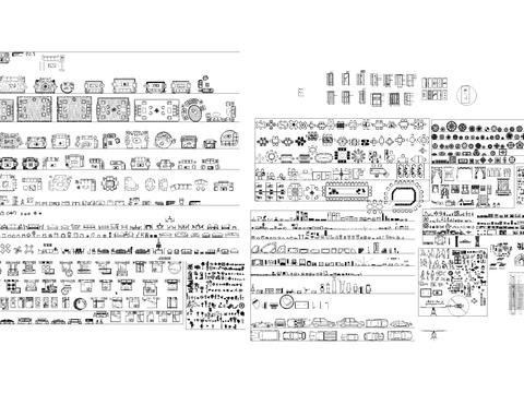  欧式平面cad图库 