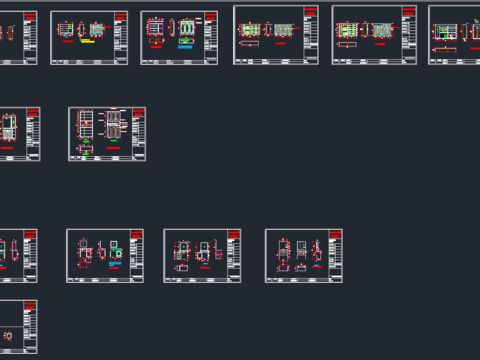  全屋定制家居cad图库 