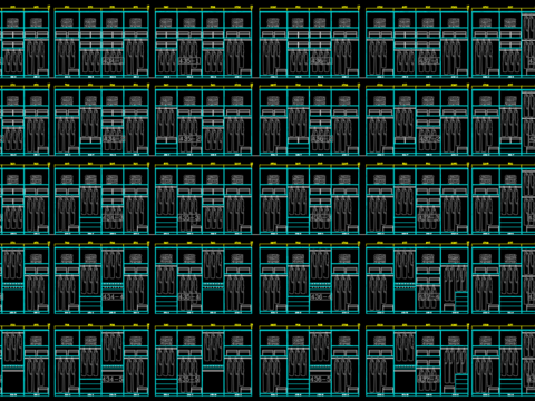  常用衣柜cad图块 