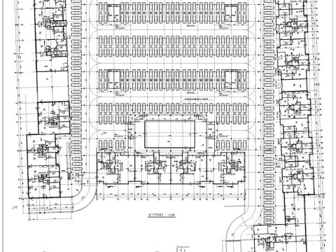  超市车库cad平面图 