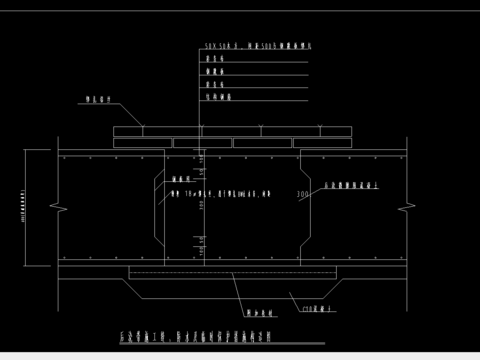  后浇带施工缝防水及临时保护措施cad图库 