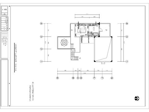  样板间双拼户型系统图cad电气图 