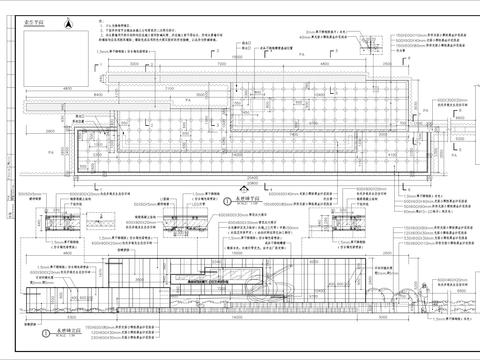  水景墙细部CAD节点大样 