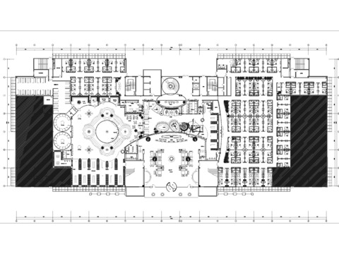  大型洗浴中心平面布置图 