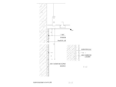  背漆玻璃烤漆玻璃节点大样 