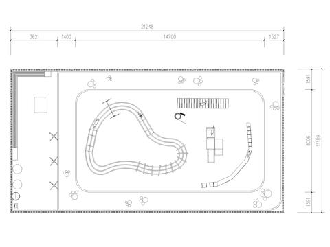  萌宠乐园cad平面图 