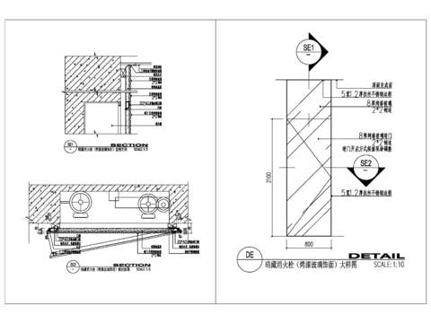  暗藏消火栓大样图 