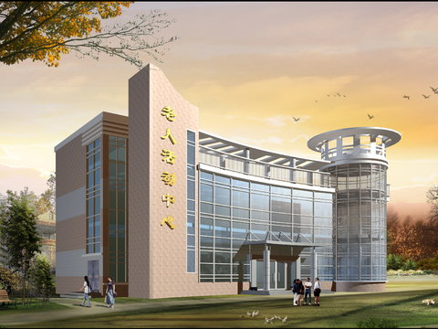  南方老人活动场所CAD施工图 