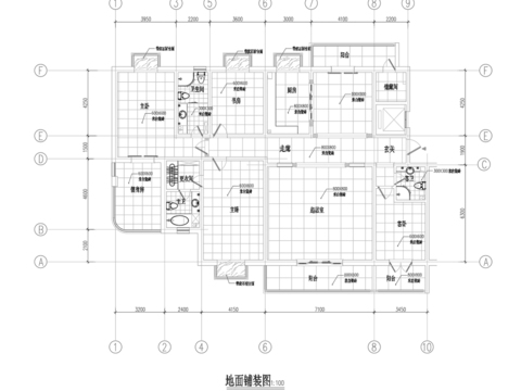  家裝方案 平面吊頂?shù)孛?平面施工圖 