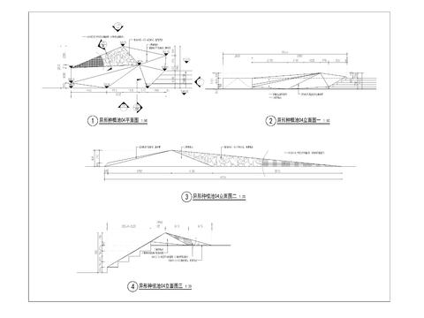  异形种植池详图cad大样图 