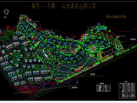  小區(qū)cad規(guī)劃圖 