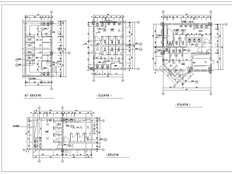  四星级宾馆cad平面图 