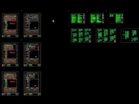  幼儿园室内cad施工图 