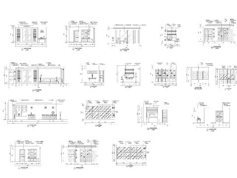  中式风格室内装修大样图 