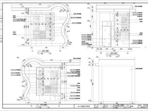  现代幼儿园岗亭cad节点图 