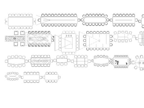  最新办公图块cad图库 
