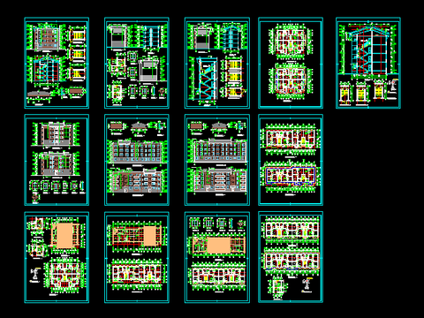  民房建筑CAD施工图 