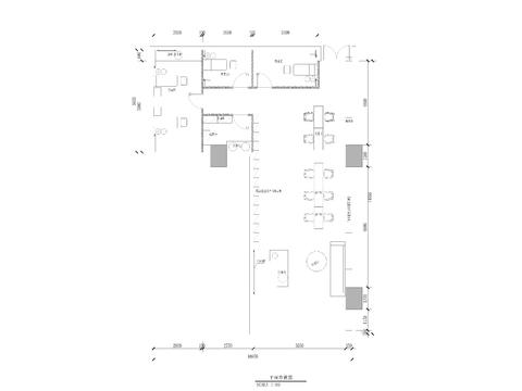 美甲美容店CAD施工圖 