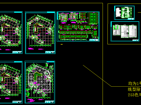  商场电气CAD施工图 