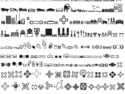  常用装修设计cad图库 