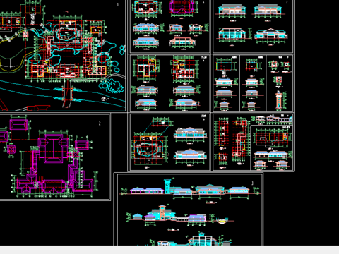  温泉浴场平立面 