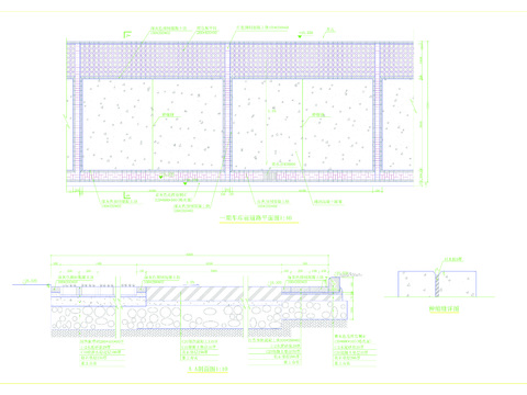  车库前道路cad节点大样图 