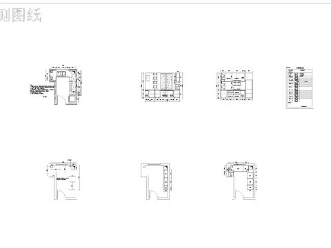  橱柜图纸节点大样 