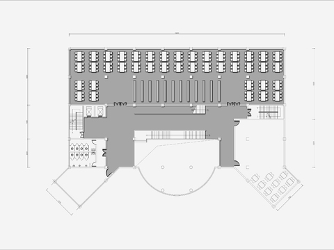  图书馆cad平面图 