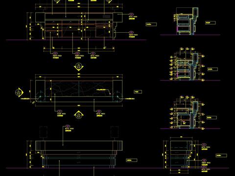  服务台节点大样 